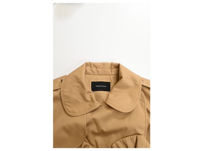 Abrigo Trench Simone Rocha en poliamida marrón Castaño Roja - vista 14