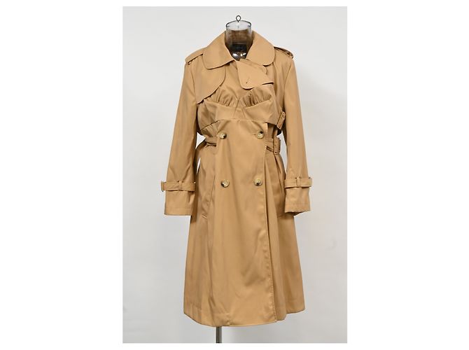 Abrigo Trench Simone Rocha en poliamida marrón Castaño Roja - vista 2