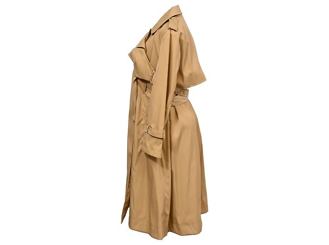 Abrigo Trench Simone Rocha en poliamida marrón Castaño Roja - vista 3