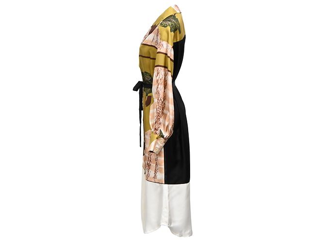 Midi-Länge Kleid von Rachel Comey aus mehrfarbiger Seide Mehrfarben - Ansicht 2