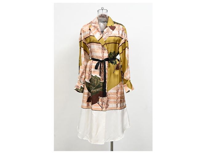 Midi-Länge Kleid von Rachel Comey aus mehrfarbiger Seide Mehrfarben - Ansicht 7