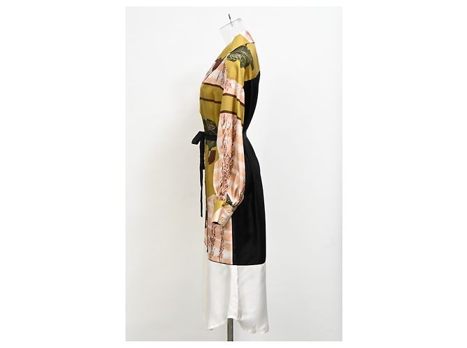 Midi-Länge Kleid von Rachel Comey aus mehrfarbiger Seide Mehrfarben - Ansicht 8