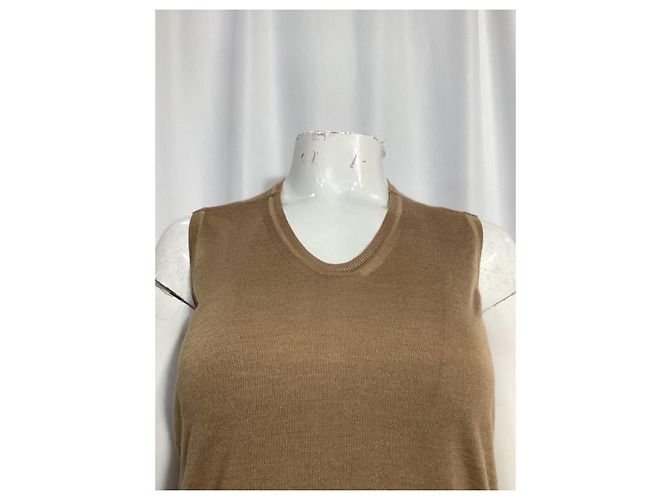 Brauner Cashmere-Top von Saint Laurent Rot - Ansicht 10