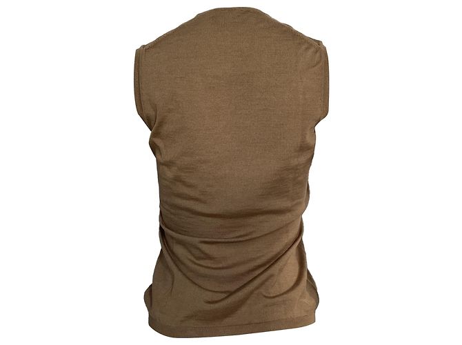 Brauner Cashmere-Top von Saint Laurent Rot - Ansicht 3