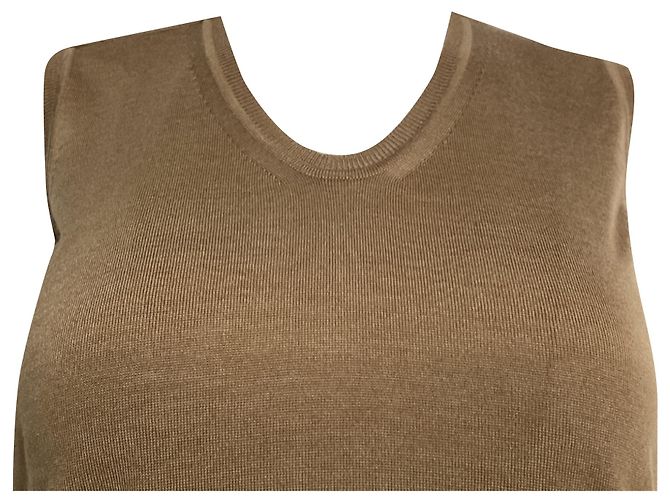 Brauner Cashmere-Top von Saint Laurent Rot - Ansicht 4