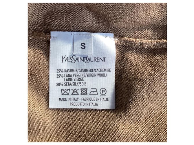 Brauner Cashmere-Top von Saint Laurent Rot - Ansicht 6