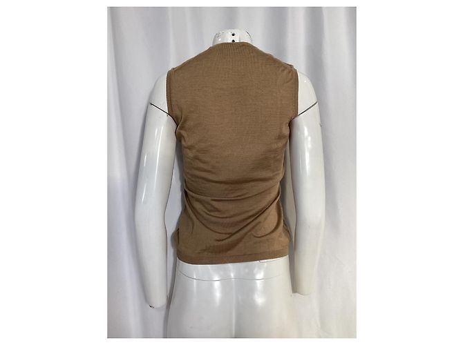 Brauner Cashmere-Top von Saint Laurent Rot - Ansicht 9