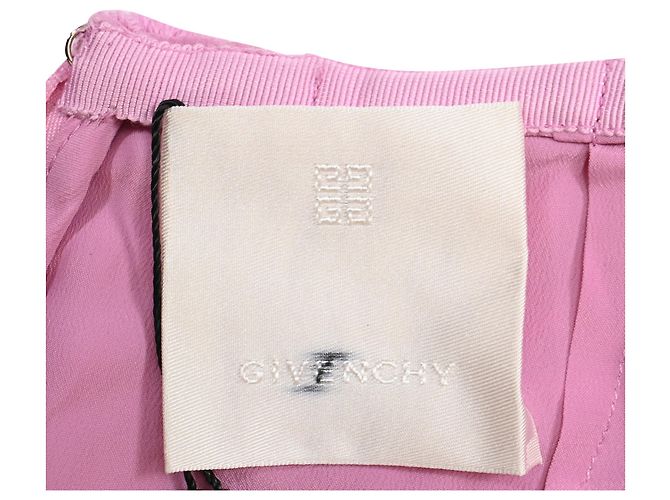 Minifalda de encaje guipur rosa de lana con logo 4G de Givenchy Castaño - vista 4