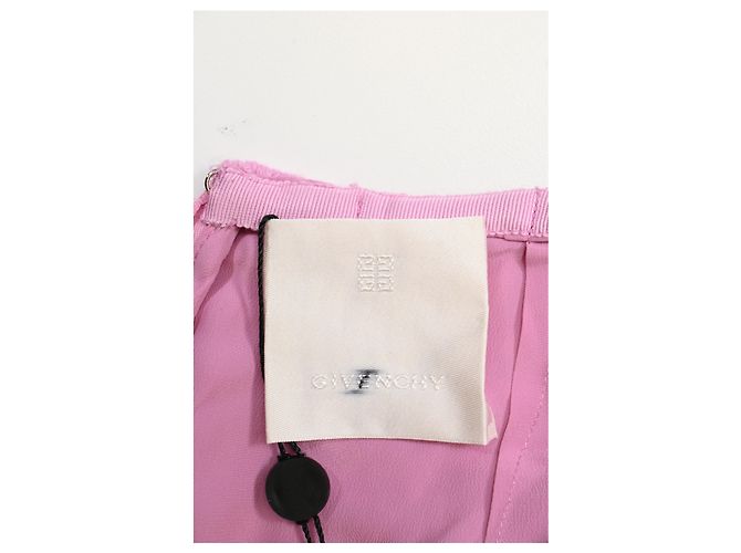 Minifalda de encaje guipur rosa de lana con logo 4G de Givenchy Castaño - vista 8