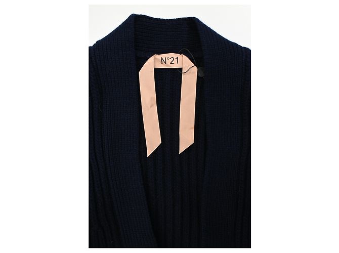 Autre Marque Gestreifter oversized Cardigan aus mehrfarbiger Wolle Nº21 Mehrfarben - Ansicht 10