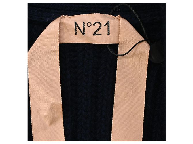 Autre Marque Gestreifter oversized Cardigan aus mehrfarbiger Wolle Nº21 Mehrfarben - Ansicht 4