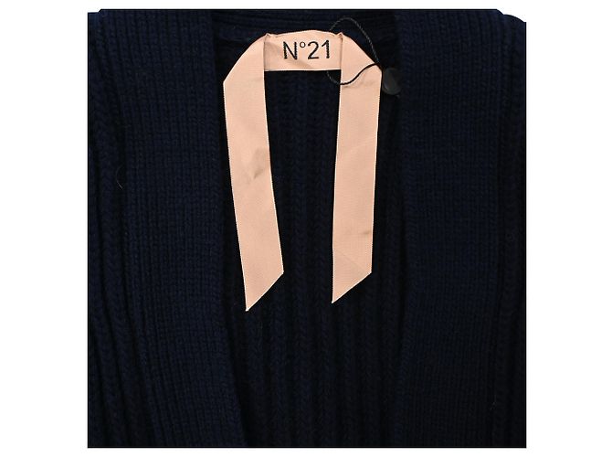 Autre Marque Gestreifter oversized Cardigan aus mehrfarbiger Wolle Nº21 Mehrfarben - Ansicht 5