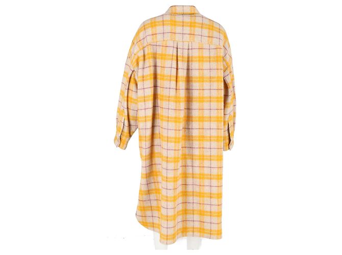 Abrigo de cuadros Fontia de Isabel Marant en lana amarilla Amarillo - vista 6