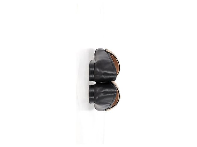 Mocassins conversíveis em couro preto Coach Helena Sheared - vista 12