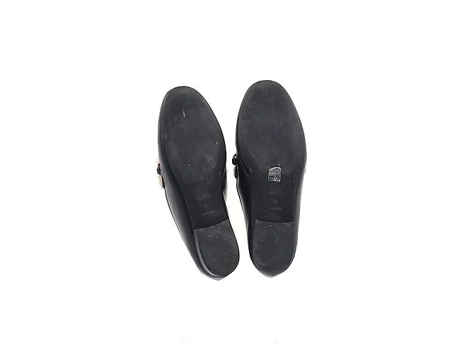 Mocassins conversíveis em couro preto Coach Helena Sheared - vista 14