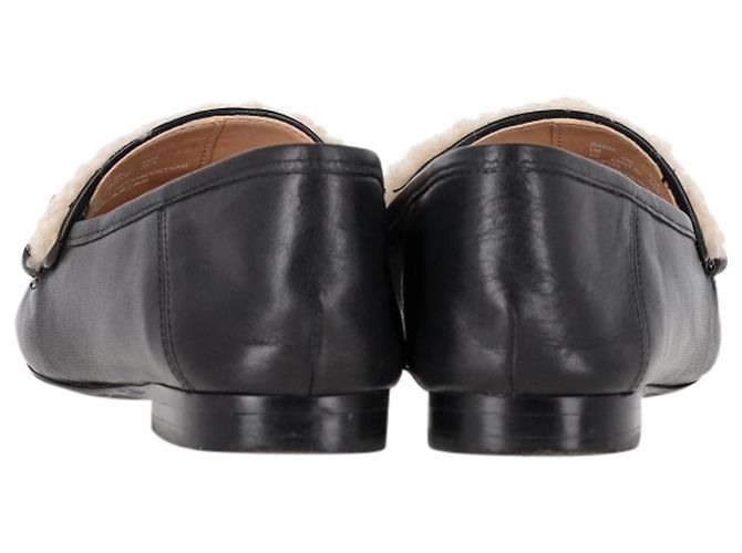 Mocassins conversíveis em couro preto Coach Helena Sheared - vista 5