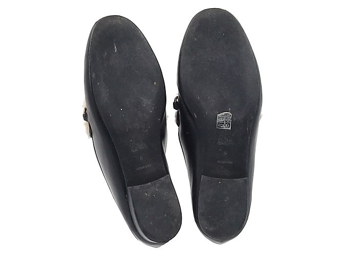 Mocassins conversíveis em couro preto Coach Helena Sheared - vista 6