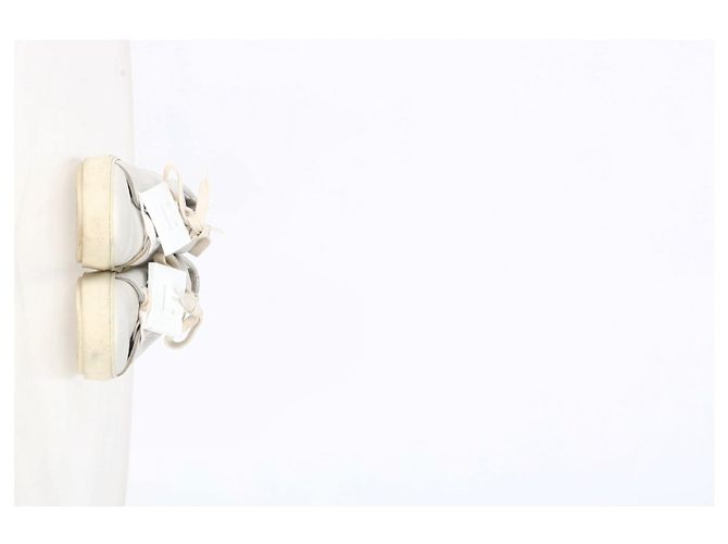Tênis baixos Adriana em couro branco da Acne Studios - vista 10