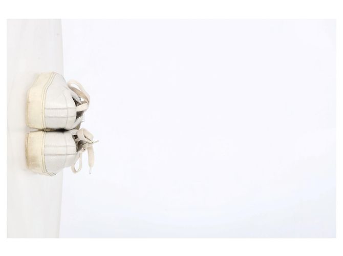 Tênis baixos Adriana em couro branco da Acne Studios - vista 13