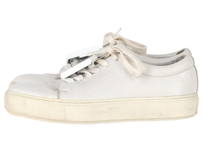 Tênis baixos Adriana em couro branco da Acne Studios - vista 4