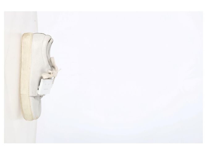 Tênis baixos Adriana em couro branco da Acne Studios - vista 9