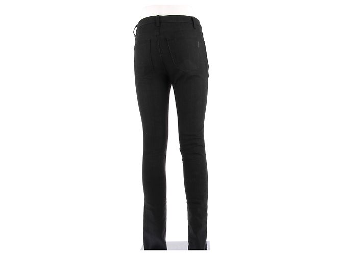 Jeans SAINT LAURENT T.US 28 Denim - Jeans Negro - vista 3