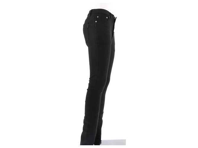 Jeans SAINT LAURENT T.US 28 Denim - Jeans Negro - vista 4