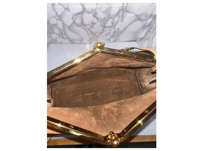 Grande borsa a vela Etro Paris Marrone chiaro - vista 9