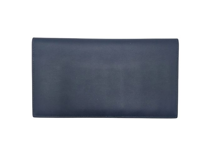 Hermès Hermes Citizen Twill Long Silk Wallet Blue Navy blue - view 3