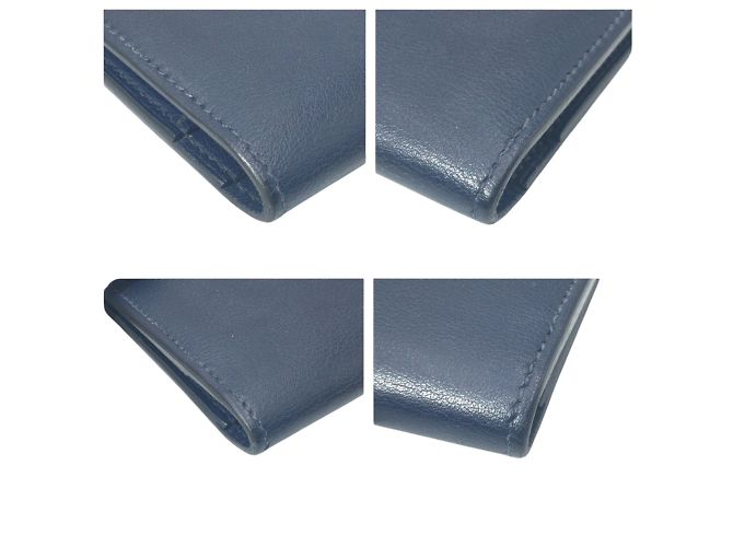 Hermès Hermes Citizen Twill Long Silk Wallet Blue Navy blue - view 4