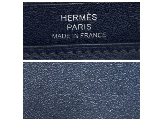 Hermès Hermes Citizen Twill Long Silk Wallet Blue Navy blue - view 5