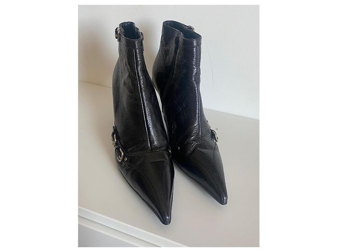 Stivaletti Miu Miu in pelle nera Nero - vista 7
