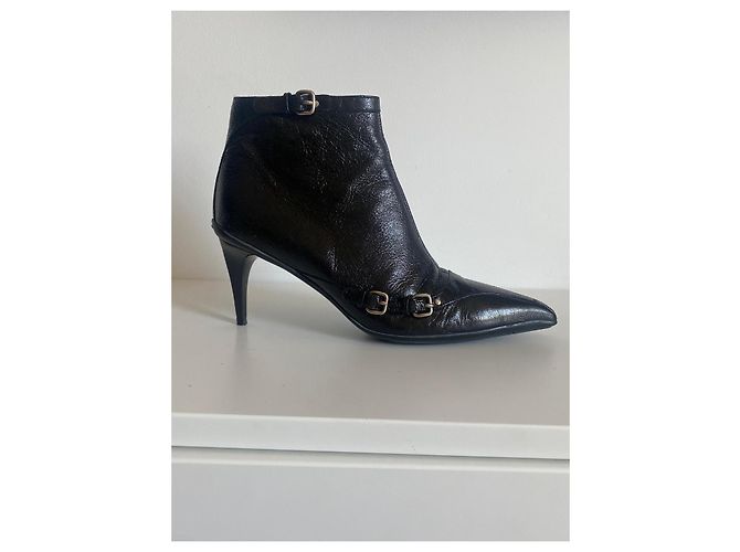 Stivaletti Miu Miu in pelle nera Nero - vista 8