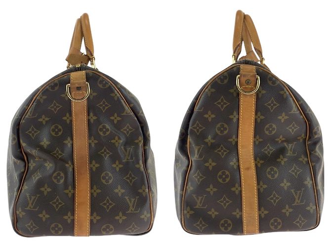 Louis Vuitton Monogram Keepall 50 Bandoulière Marrone - vista 8
