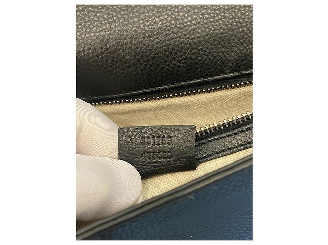 Bolsas Gucci com alça de bambu Preto - vista 7