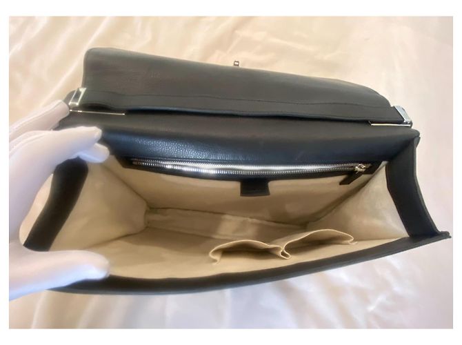 Bolsas Gucci com alça de bambu Preto - vista 8