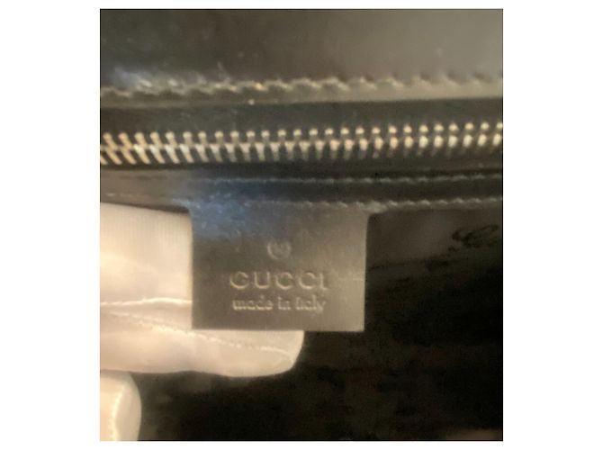GUCCI Bolsa de hombre en cuero de lagarto Negro - vista 6