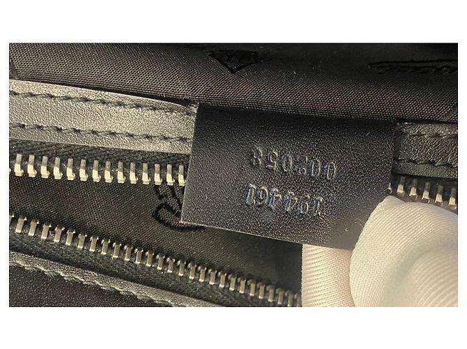 GUCCI Bolsa de hombre en cuero de lagarto Negro - vista 7