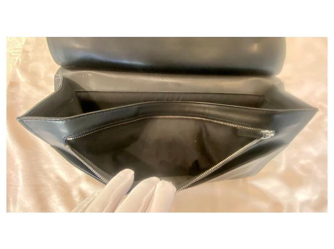 Marmont Borsa a tracolla Gucci in pelle nera da uomo Nero - vista 5