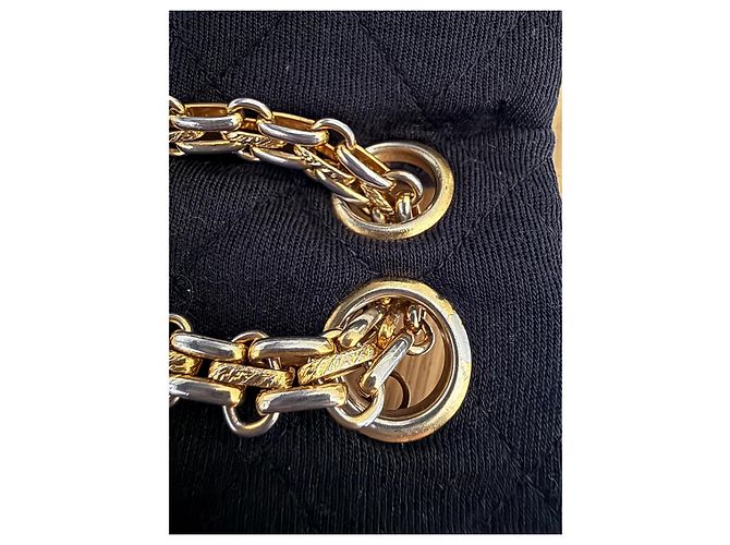 Chanel 2.55 Vintage-Jersey-Tasche Schwarz - Ansicht 14
