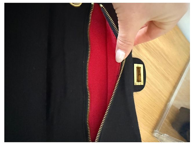 Chanel 2.55 Vintage-Jersey-Tasche Schwarz - Ansicht 9