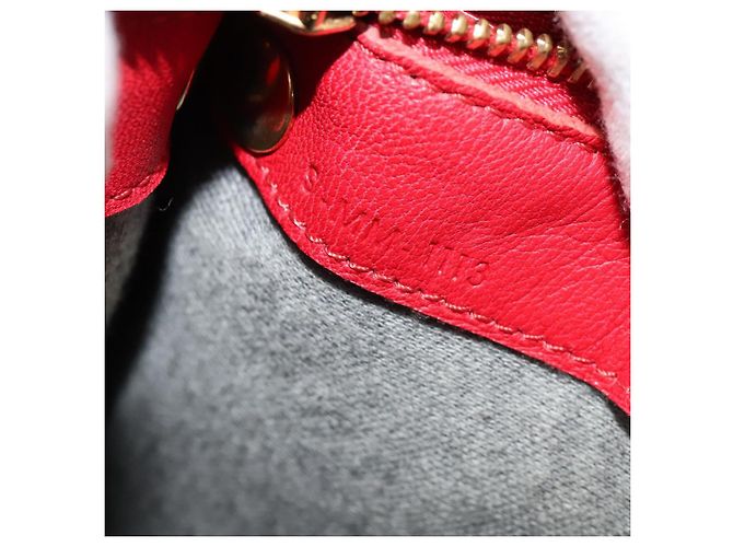 Céline CELINE Trio Piccola Borsa a Spalla in Pelle Rossa Oro Auth 113929 Rosso D'oro - vista 12
