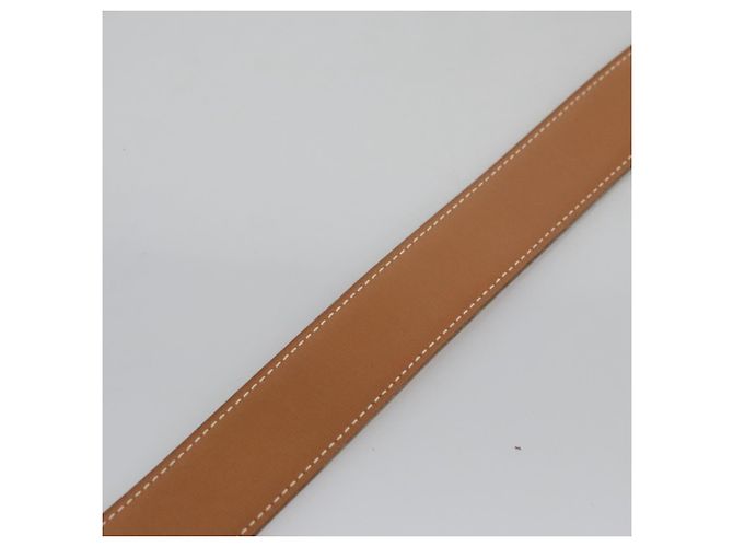 Hermès Cinturón de cuero HERMES Constance 31,5"" Amarillo Auth 111952 - vista 8