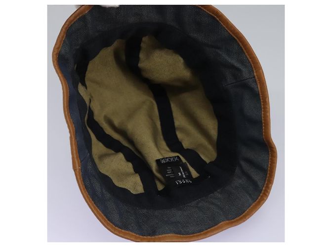 GUCCI GG Canvas Bucket Hat M Beige Blau 122118 Auth hk2073 - Ansicht 6