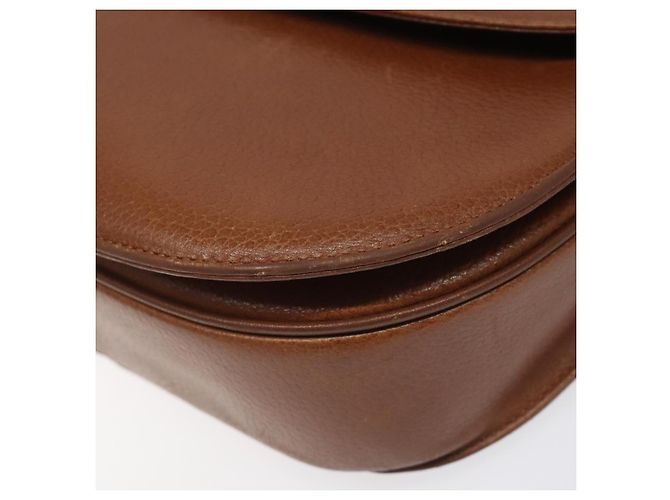 Autre Marque Borsa a Spalla Burberrys in Pelle Marrone Oro Auth bs21879 D'oro - vista 14