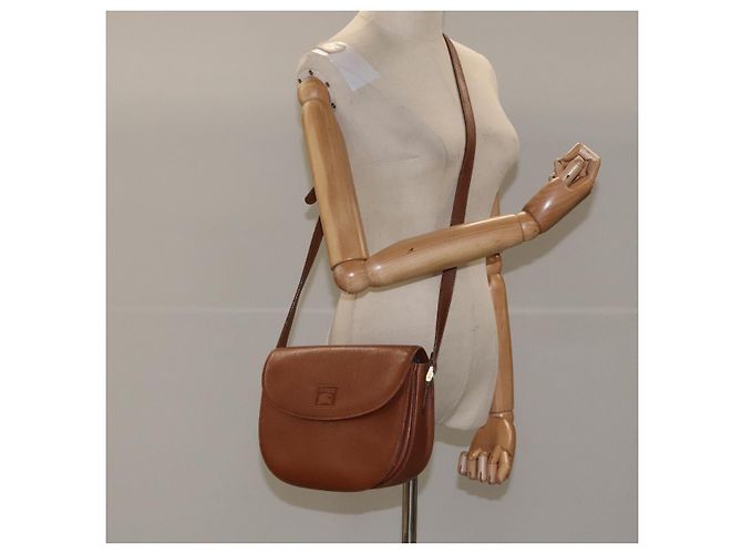 Autre Marque Borsa a Spalla Burberrys in Pelle Marrone Oro Auth bs21879 D'oro - vista 22