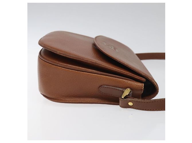 Autre Marque Borsa a Spalla Burberrys in Pelle Marrone Oro Auth bs21879 D'oro - vista 3