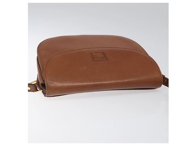 Autre Marque Borsa a Spalla Burberrys in Pelle Marrone Oro Auth bs21879 D'oro - vista 6