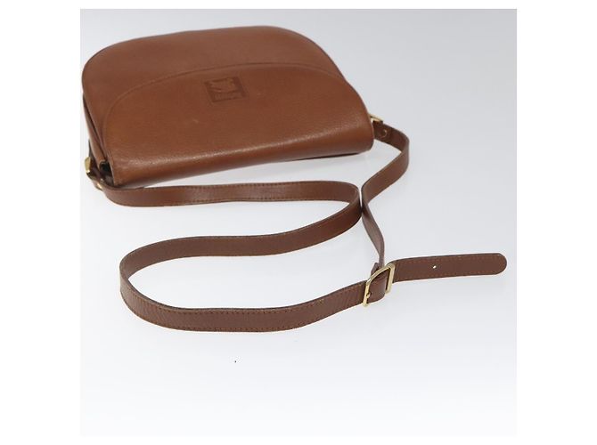 Autre Marque Borsa a Spalla Burberrys in Pelle Marrone Oro Auth bs21879 D'oro - vista 7