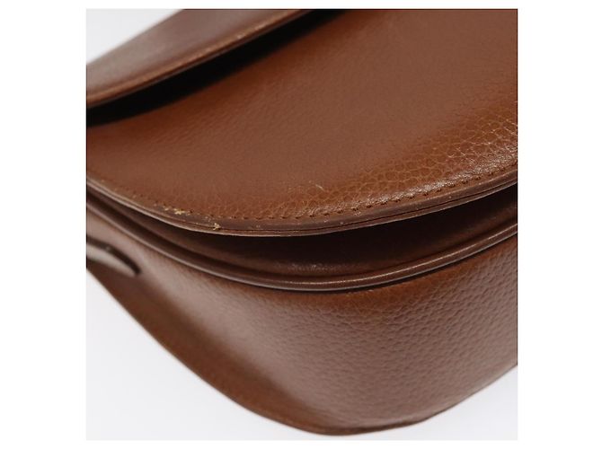 Autre Marque Borsa a Spalla Burberrys in Pelle Marrone Oro Auth bs21879 D'oro - vista 9